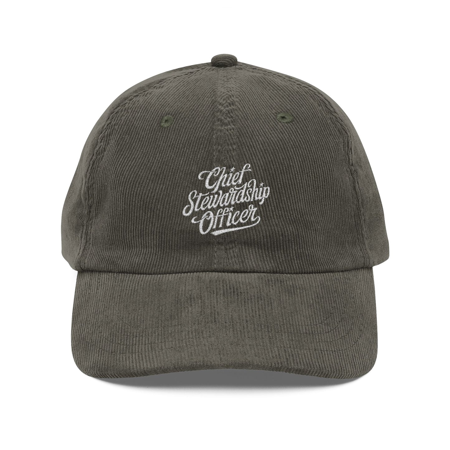 Chief Stewardship Officer Vintage Corduroy Cap (Embroidery)
