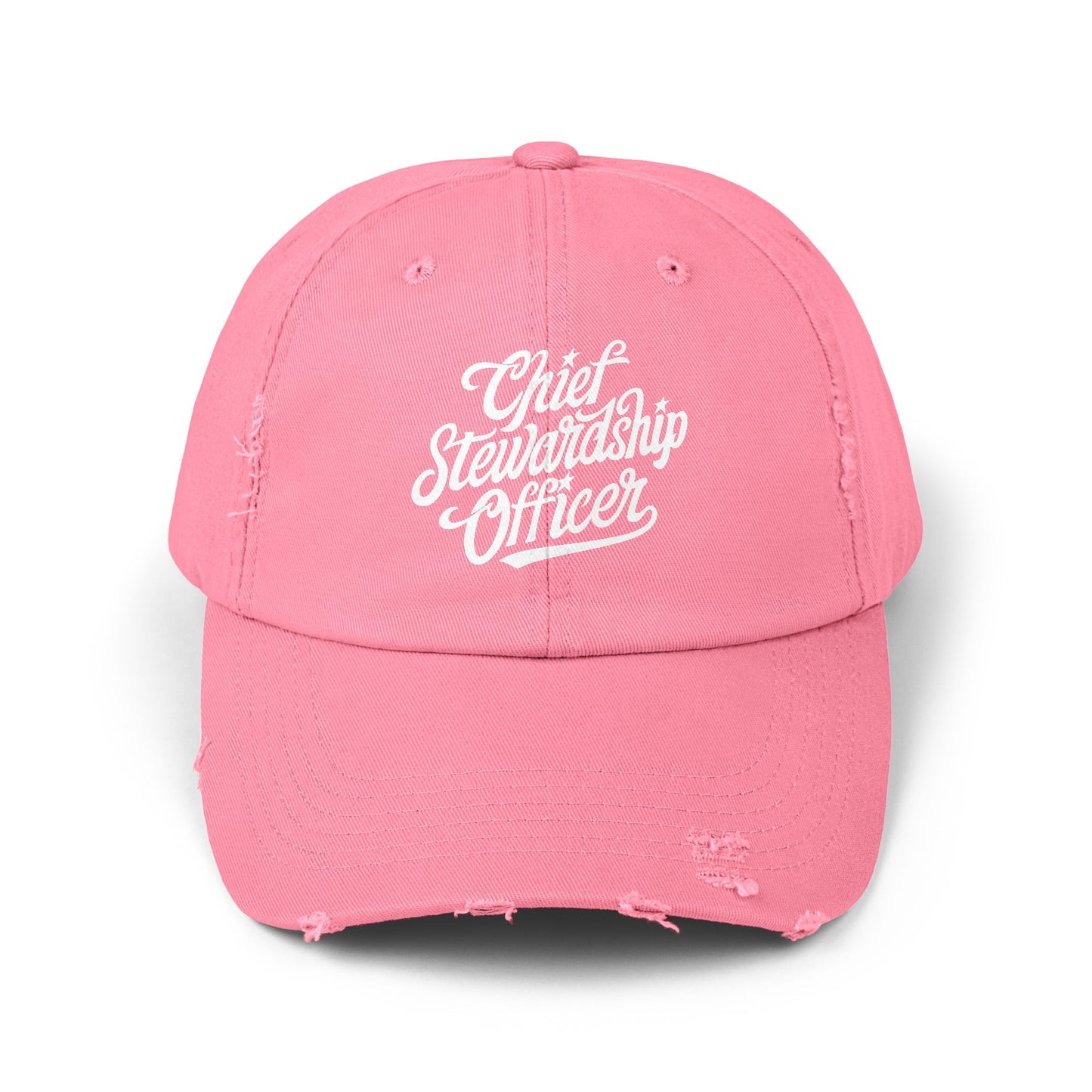 Chief Steward Officer Distressed Cap