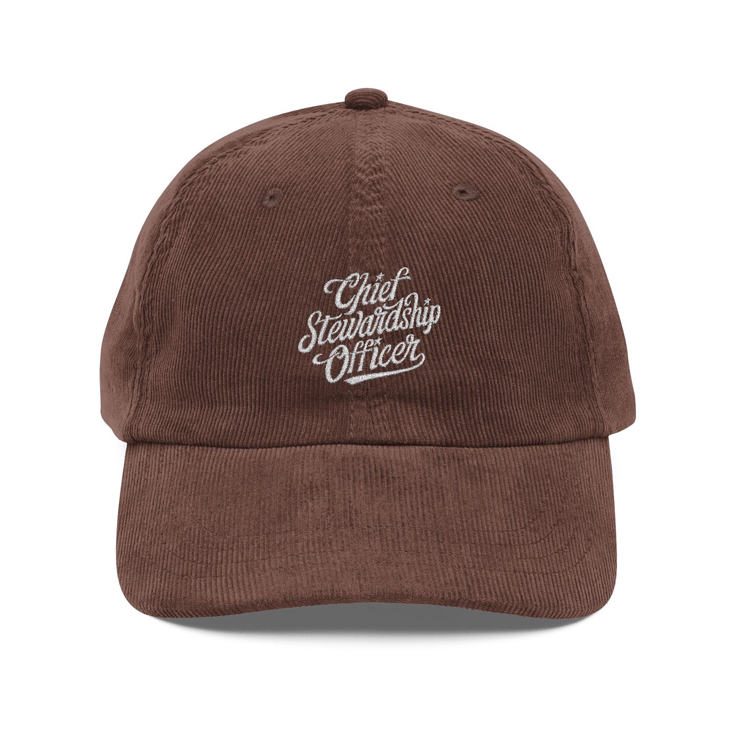 Chief Stewardship Officer Vintage Corduroy Cap (Embroidery)