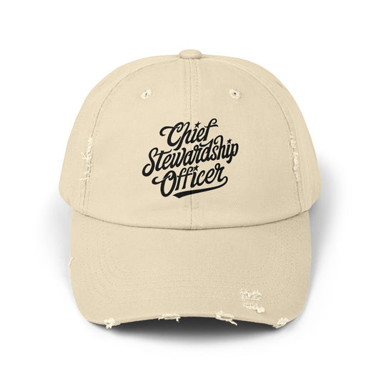 Chief Steward Officer Distressed Cap