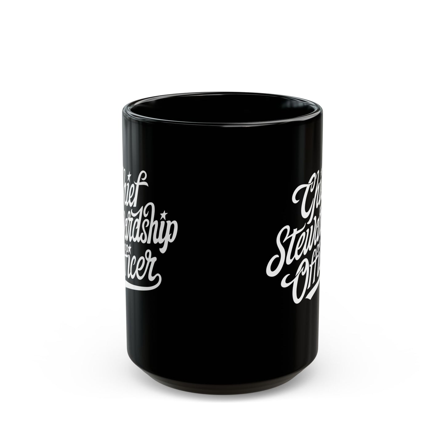 Chief Stewardship Officer Black Mug 15 OZ