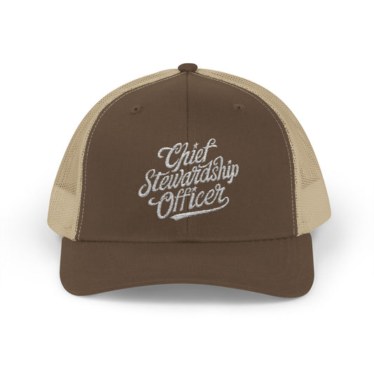 Chief Stewardship Officer Snapback Trucker Cap