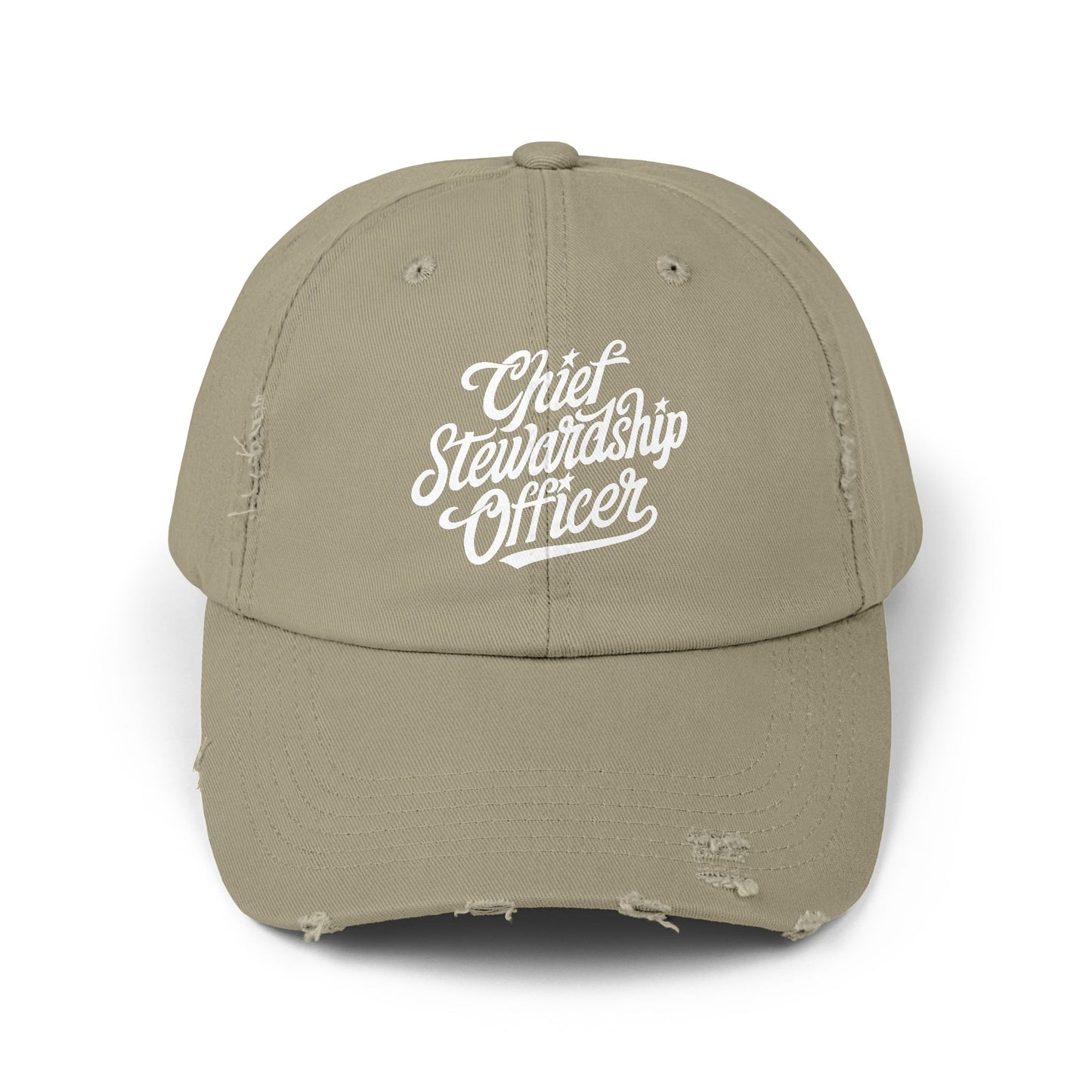 Chief Steward Officer Distressed Cap