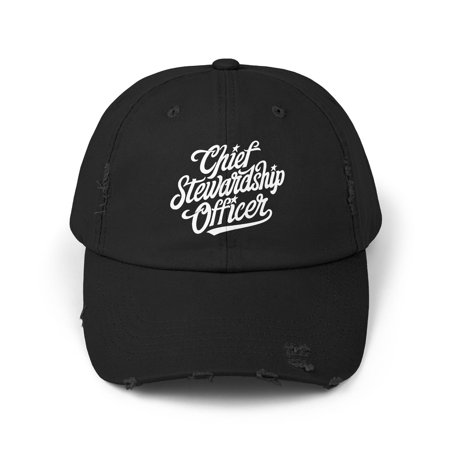 Chief Steward Officer Distressed Cap