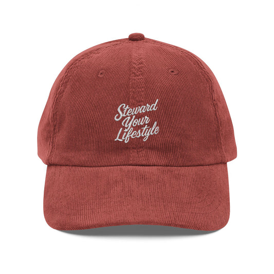 Steward Your Lifestyle Vintage Corduroy Cap (Embroidery)