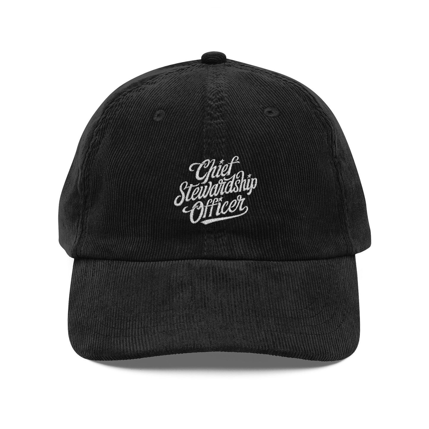 Chief Stewardship Officer Vintage Corduroy Cap (Embroidery)
